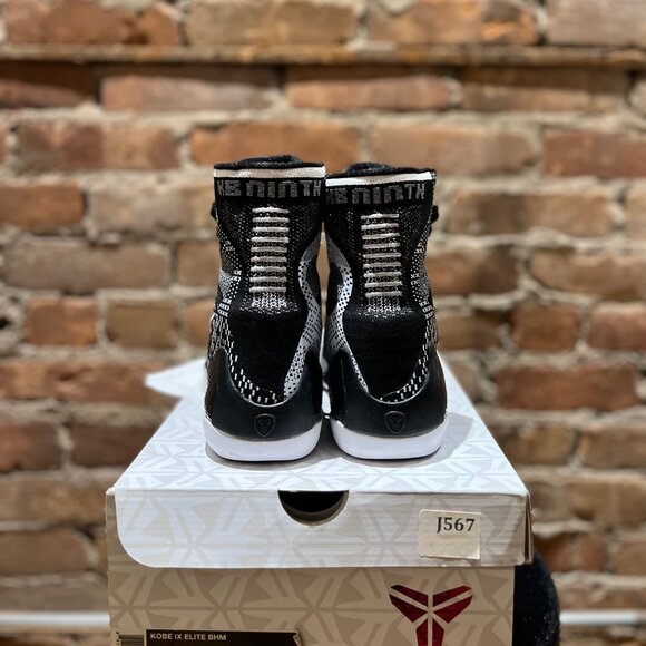 Nike Kobe 9 Elite “BHM” – Black/White – Size 8.5 (US) / 41 (EU) - Picture 3 of 9